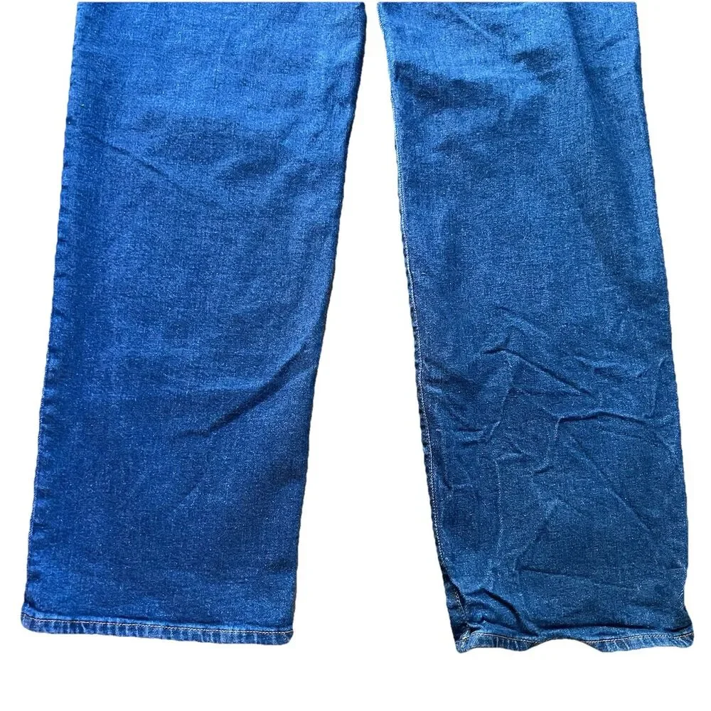 Madewell The Perfect Vintage Wide Leg Blue Denim Jeans Pants Women's 28T (28x34) - Picture 6 of 12